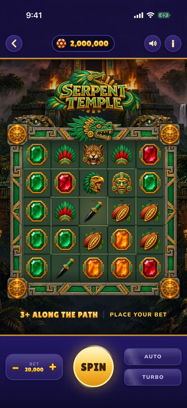 Serpent Temple spiral board